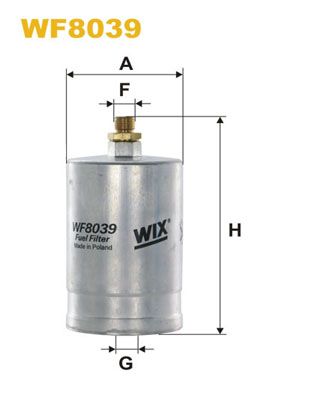 WIX FILTERS Polttoainesuodatin WF8039